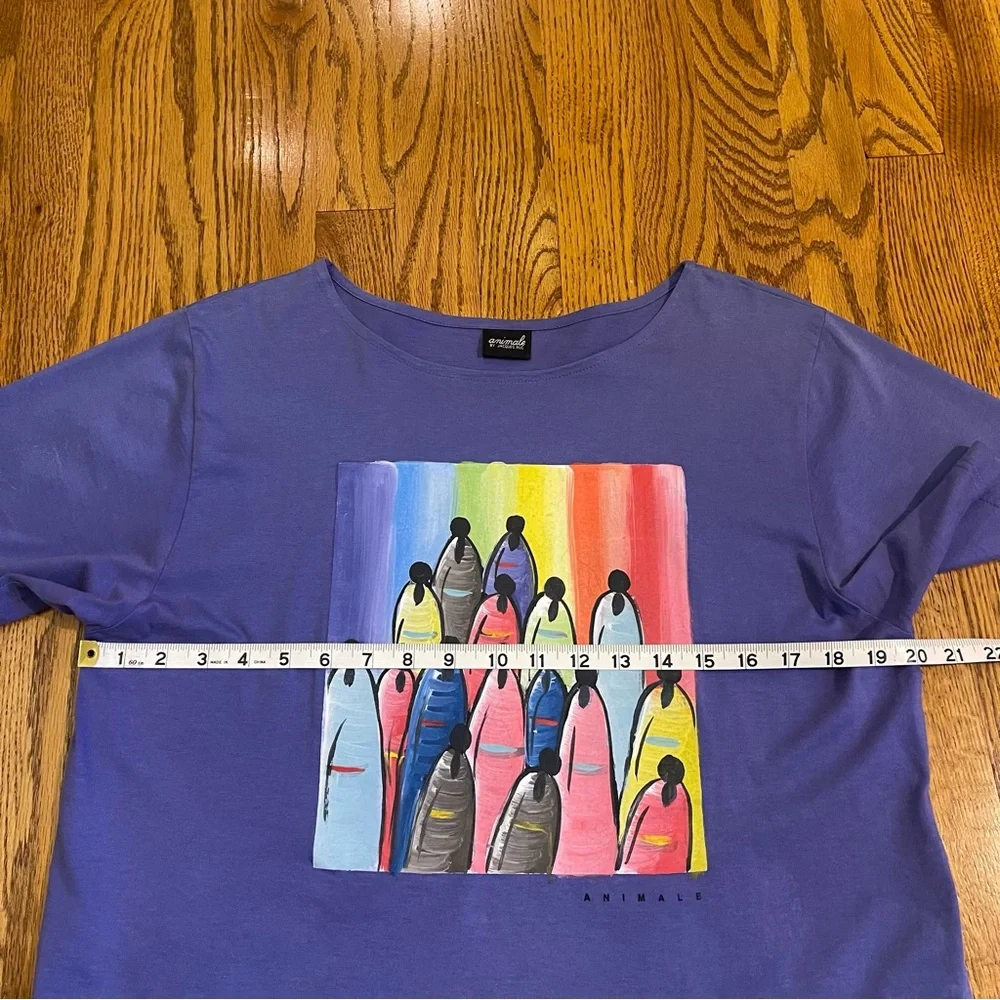 Hand Painted Animale by Jacques Ruc Crop Top - Picture 7 of 10